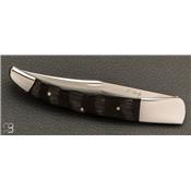 Couteau " Arkansas Toothpick " Self-lock avec inserts en Kudu par Scott Sawby