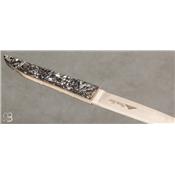 Couteau de poche "Le Terril" par Charles Canon - Manche coquilles de moules