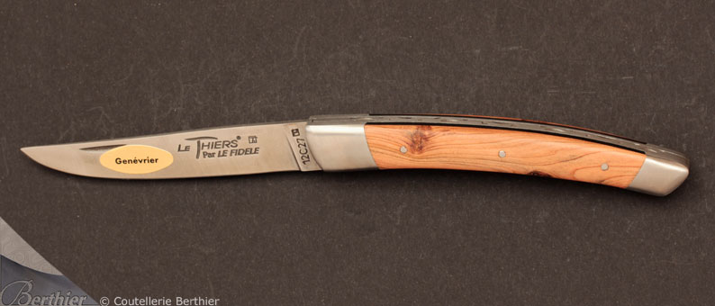 Couteau de poche Le Thiers 12cm Genévrier par Le Fidèle