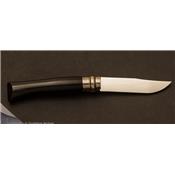 Couteau Opinel n°8 inox corne noire avec coffret