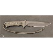 Couteau "   Pacific Clip Point Serrated Black   " de Chris Reeve