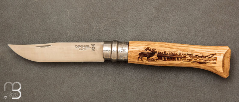 Couteau Opinel N°8 Cerf Animalia