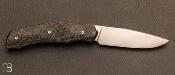 Couteau "BIB’S EVO4" en fibre de carbone et N690Co par Romain Bignon