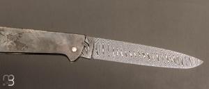  Couteau " Basic " slipjoint custom par Anthony Brochier - Damas