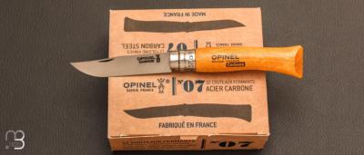 Boîte de 12 couteaux Opinel N°7 carbone hêtre