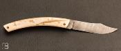Couteau de poche le Thiers pulpe de mammouth et damas