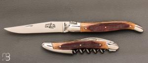  Coffret duo d'exception couteau & sommelier par la Forge de Laguiole - Chne de barrique