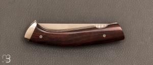  Couteau  "  1515 " par Manu Laplace - Bois de fer et lame acier inoxydable 12C27