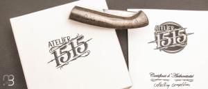 Couteau de poche 1515 Fibre de carbone et VG10 Suminagashi par Manu Laplace