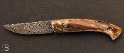 Couteau 1515 de poche collection " Primitive " par Manu Laplace - Ivoire de mammouth