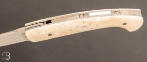 Couteau " 1515 " de poche modèle 1900 - Os de Buffle et 14c28n 