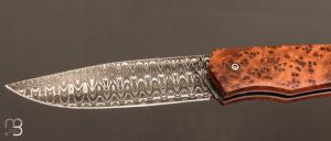  Couteau "1820" par MARGRITA David - MisterBull - Damas et Loupe de Thuya