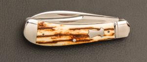    Couteau " 2 Blades Trapper Slip Joint " par Enrique Pena - Mammouth