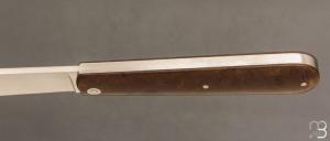  Couteau " Barlow " custom de Jean Baptiste Leveque - Rag micarta et RWL34