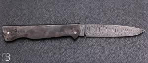    Couteau " Basic " slipjoint custom par Anthony Brochier - Damas