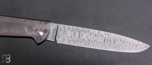    Couteau " Basic " slipjoint custom par Anthony Brochier - Damas