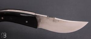 Couteau " Berger à cran plat " pliant par José Viale - Corne de bélier