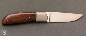   Couteau  "  Bohème " custom par Rémi Lavialle - RWL34 et bois de fer