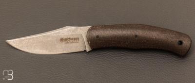 Couteau Bker BOXER Fixe Micarta Green par Raphal Durand 121503