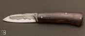 Couteau "Bonny" pliant custom Micarta et 26c3 par Nicolas Weber