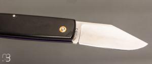   Couteau " Bouledogue " custom de poche par Eric Albert - G10 et acier C130