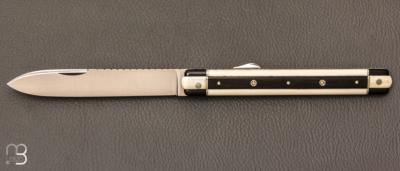   Couteau " Brazil Arlequin " custom par Mathieu Herrero - Mammouth et ébène
