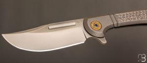   Couteau " Bullet  " pliant de Gudy van Poppel - Titane et Böhler N690
