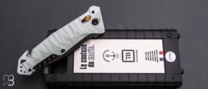 Couteau pliant C.A.C. " MN400 Pilote " Marine Nationale - PA6 FV gris