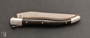  Couteau " Cœur" Laguiole en Aubrac 12 cm - Ebène