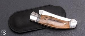   Couteau " Corniaud " custom de Jérôme Bellon - Ivoire de Mammouth