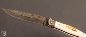 Couteau " Custom " Lame Damas de Jean Pierre Veysseyre