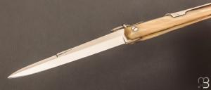 Couteau de poche Facette 16,5 cm corne blonde par J. Mongin