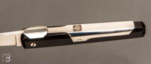  Couteau de poche Facette 10 cm par J. Mongin - Corne noire