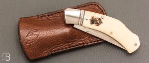   Couteau " Fox #0 Lock Back" par Aleksandr Vetrov - Micarta / M390