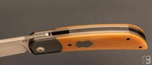    Couteau " Foxy " custom par Maxime Belzunce - Micarta et RWL34