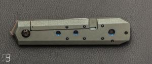   Couteau " Frame-lock " custom par Romain Lopez - Titane et RWL34