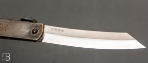    Couteau Higonokami gravé par Mali Irie - Tigre