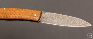 Couteau "  Hook  " custom par Raphaël Durand - Kevlar "Thunderstrike" et RWL-34