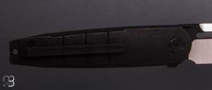    Couteau " Hull WE24046-1 - 025/200 " WE KNIFE - Blackwashed Titanium et Böhler M390