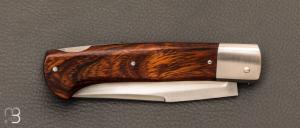    Couteau " Illicite " par Les Couteliers de Fontainebleau - Bois de fer et RWL-34