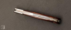    Couteau " Illicite " par Les Couteliers de Fontainebleau - Bois de fer et RWL-34