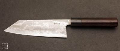 Couteau Japonais Kanetsune Blue Paper Steel N°2 damas  - Bunka 170 mm