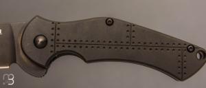   Couteau "Junkyard Dawg Small" par Galyean Pro Series - Titane et lame en CPM154