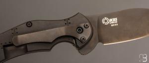   Couteau "Junkyard Dawg Small" par Galyean Pro Series - Titane et lame en CPM154