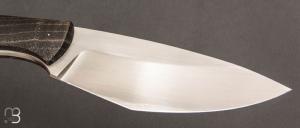   Couteau " Khukri " fixe par Petr Hofman - Frêne stabilisé et lame en D2