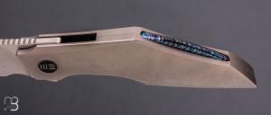   Couteau " Krait Snake WE24084-2 " WE KNIFE - Gray Titanium et M390