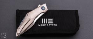   Couteau " Krait Snake WE24084-2 " WE KNIFE - Gray Titanium et M390