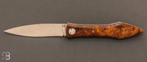   Couteau  "  L'Oegopsyde " fait main par Laraud Blade  - Bois de fer et 14C28