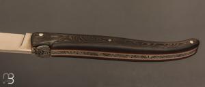    Couteau " Laguiole 12 CM " de Jérôme Lamic - Fatcarbon® et 14C28N