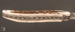  Couteau  "  Laguiole 12cm  " bois de cerf par la Forge de Laguiole
